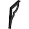 Ekena Millwork Bradford Wrought Iron Bracket, (Single center brace), Powder Coated Black 1 1/2"W x 7 1/2"D x 10"H BKTM01X07X10SBR - alternate 1
